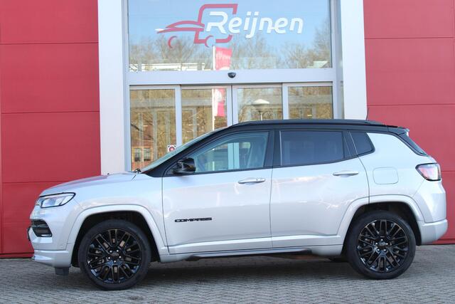 Jeep COMPASS 4xe 240PK Plug-in Hybrid S | NAVIGATIE 10,25 "TOUCHSCREEN | APPLE CARPLAY/ANDROID AUTO | ACHTERUITRIJ CAMERA | DAB+ RADIO | CLIMATE CONTROL | 19"GLOSS BLACK LICHTMETALEN VELGEN | ADAPTIVE / CRUISE CONTROL | DIGITAAL INSTRUMENTENPANEEL | LEDEREN BEKLEDING 