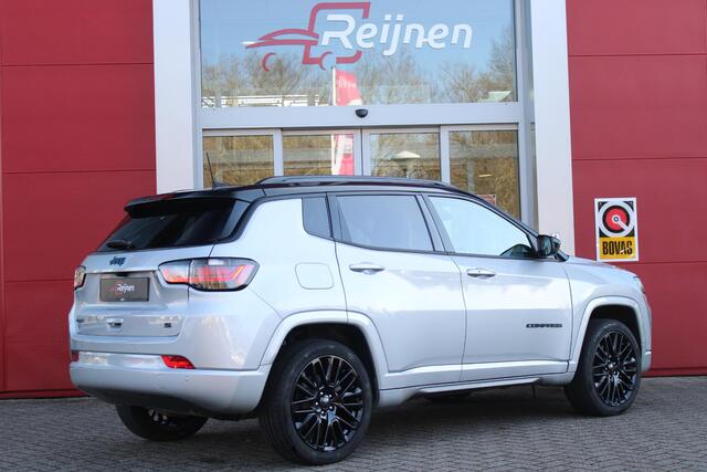 Jeep COMPASS 4xe 240PK Plug-in Hybrid S | NAVIGATIE 10,25 "TOUCHSCREEN | APPLE CARPLAY/ANDROID AUTO | ACHTERUITRIJ CAMERA | DAB+ RADIO | CLIMATE CONTROL | 19"GLOSS BLACK LICHTMETALEN VELGEN | ADAPTIVE / CRUISE CONTROL | DIGITAAL INSTRUMENTENPANEEL | LEDEREN BEKLEDING 