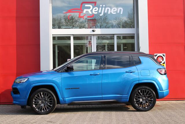 Jeep COMPASS 4xe 240PK Plug-in Hybrid S | NAVIGATIE 10,25 "TOUCHSCREEN | APPLE CARPLAY/ANDROID AUTO | 360° CAMERA | ALPINE PREMIUM DAB+ RADIO | CLIMATE CONTROL | 19"GRANITE CRYSTAL MATT LICHTMETALEN VELGEN | ADAPTIVE / CRUISE CONTROL | DIGITAAL INSTRUMENTENPANEEL | LE