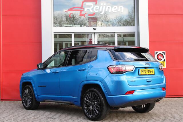 Jeep COMPASS 4xe 240PK Plug-in Hybrid S | NAVIGATIE 10,25 "TOUCHSCREEN | APPLE CARPLAY/ANDROID AUTO | 360° CAMERA | ALPINE PREMIUM DAB+ RADIO | CLIMATE CONTROL | 19"GRANITE CRYSTAL MATT LICHTMETALEN VELGEN | ADAPTIVE / CRUISE CONTROL | DIGITAAL INSTRUMENTENPANEEL | LE