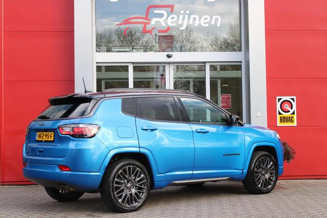 Jeep COMPASS 4xe 240PK Plug-in Hybrid S | NAVIGATIE 10,25 "TOUCHSCREEN | APPLE CARPLAY/ANDROID AUTO | 360° CAMERA | ALPINE PREMIUM DAB+ RADIO | CLIMATE CONTROL | 19"GRANITE CRYSTAL MATT LICHTMETALEN VELGEN | ADAPTIVE / CRUISE CONTROL | DIGITAAL INSTRUMENTENPANEEL | LE