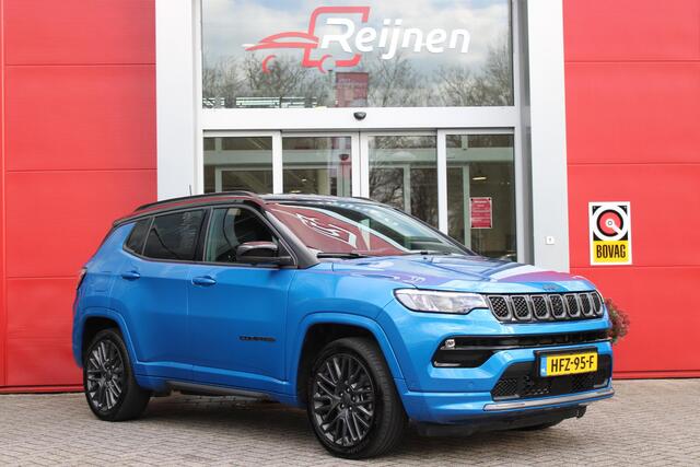 Jeep COMPASS 4xe 240PK Plug-in Hybrid S | NAVIGATIE 10,25 "TOUCHSCREEN | APPLE CARPLAY/ANDROID AUTO | 360° CAMERA | ALPINE PREMIUM DAB+ RADIO | CLIMATE CONTROL | 19"GRANITE CRYSTAL MATT LICHTMETALEN VELGEN | ADAPTIVE / CRUISE CONTROL | DIGITAAL INSTRUMENTENPANEEL | LE
