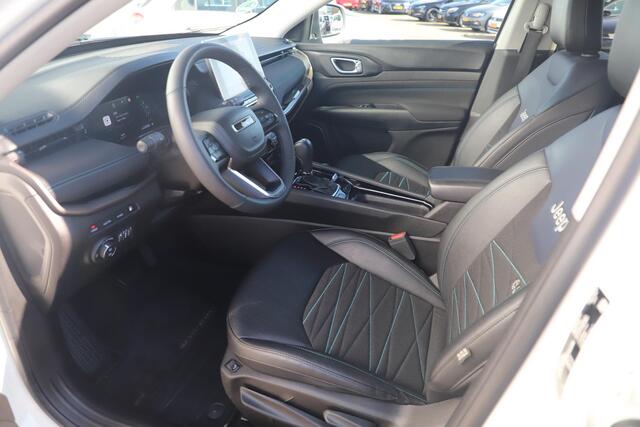 Jeep COMPASS 4xe 240 Plug-in Hybrid Electric Upland Black Edition Automaat Leder Virtual 18 inch LMV Keyless Navigatie Achteruitrijcamera Carplay Android 360 Camera