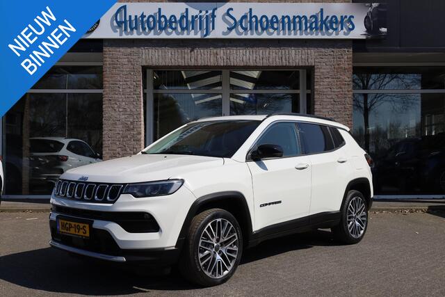 Jeep COMPASS 4xe 190 Plug-in Hybrid Electric Limited Lease Ed. 360-CAMERA CARPLAY PANO DAB HALFLEER 19"LMV ELEK.LAADKLEP 4WD NAVI GSM-LADER CRUISE CLIMA