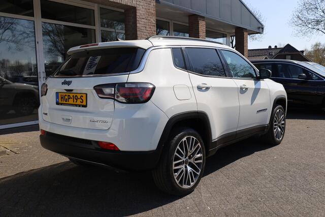 Jeep COMPASS 4xe 190 Plug-in Hybrid Electric Limited Lease Ed. 360-CAMERA CARPLAY PANO DAB HALFLEER 19"LMV ELEK.LAADKLEP 4WD NAVI GSM-LADER CRUISE CLIMA