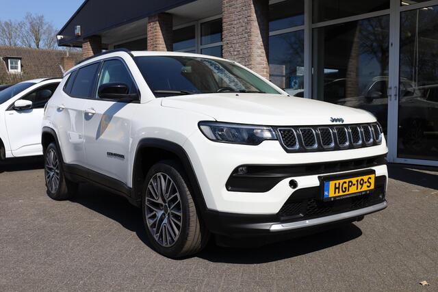 Jeep COMPASS 4xe 190 Plug-in Hybrid Electric Limited Lease Ed. 360-CAMERA CARPLAY PANO DAB HALFLEER 19"LMV ELEK.LAADKLEP 4WD NAVI GSM-LADER CRUISE CLIMA