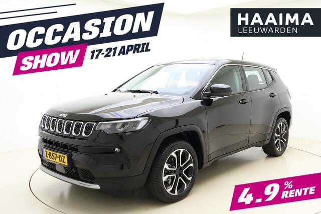 Jeep COMPASS 1.5T e-Hybrid Altitude Automaat | Navigatie | Rondomzichtcamera | Climate control | Keyless | Lichtmetalen velgen | Adaptive Cruise control | Half lederen bekleding