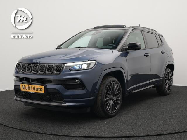 Jeep COMPASS 4xe 240 Plug-in Hybrid Electric S PHEV | Panodak | Trekhaak Afn | Adaptive Cruise | 360 Camera | Alpine Audio | Lederen Sportstoelen Memory & Ventilatie | Keyless | 19"L.M |