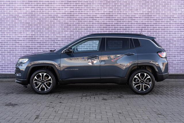 Jeep COMPASS 1.5T e-Hybrid Limited | Apple Carplay/Android Auto | Stuurverwarming | Stoelverwarming | Adaptive Cruise Control | DAB-radio | Achteruitrijcamera | Navigatie | 18"LM-velgen | Fullmap Navigatie |