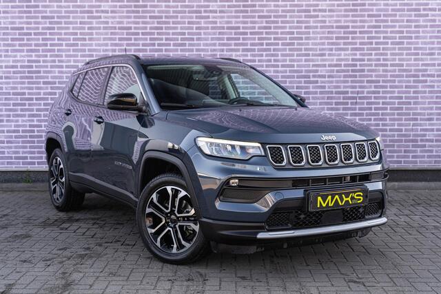 Jeep COMPASS 1.5T e-Hybrid Limited | Apple Carplay/Android Auto | Stuurverwarming | Stoelverwarming | Adaptive Cruise Control | DAB-radio | Achteruitrijcamera | Navigatie | 18"LM-velgen | Fullmap Navigatie |
