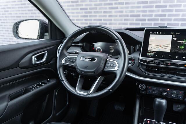 Jeep COMPASS 1.5T e-Hybrid Limited | Apple Carplay/Android Auto | Stuurverwarming | Stoelverwarming | Adaptive Cruise Control | DAB-radio | Achteruitrijcamera | Navigatie | 18"LM-velgen | Fullmap Navigatie |