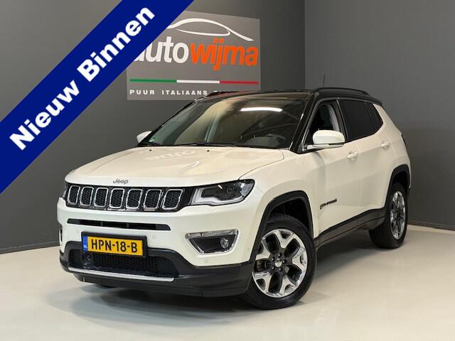 Jeep COMPASS 1.4 MultiAir 170pk Limited 4x4 Automaat Apple carplay, stoel/stuurverwarming, Beats audio Drivers assist pack, Xenon