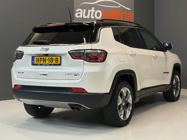 Jeep COMPASS 1.4 MultiAir 170pk Limited 4x4 Automaat Apple carplay, stoel/stuurverwarming, Beats audio Drivers assist pack, Xenon