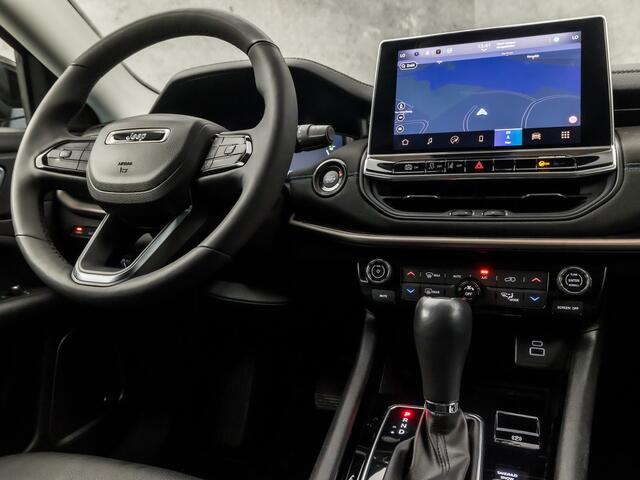 Jeep COMPASS 4xe 240 Plug-in Hybrid Electric Upland 240Pk Automaat (APPLE CARPLAY, GROOT NAVI, VIRTUAL COCKPIT, 360 CAMERA, KEYLESS, LEDER, SPORTSTOELEN, ADAPTIVE CRUISE, LANE ASSIST, NIEUWSTAAT)