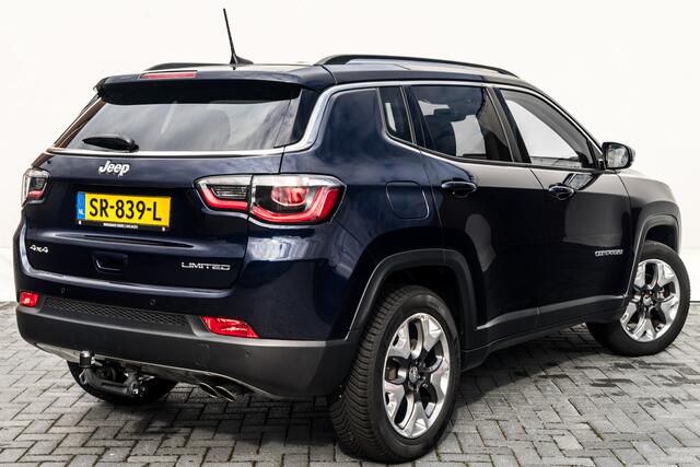 Jeep COMPASS 1.4 170PK MultiAir Opening Edition 4x4 AUTOMAAT RIJKLAAR | Trekhaak | Clima | Keyless entry | Leer Zwart |