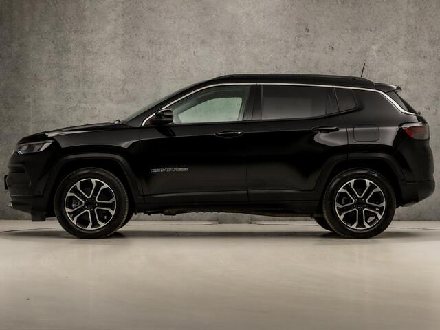 Jeep COMPASS 4xe 240 Plug-in Hybrid Electric Limited 240Pk Automaat (VIRTUAL COCKPIT, APPLE CARPLAY, GROOT NAVI, STUUR/STOELVERWARMING, LEDER, CAMERA, SPORTSTOELEN, ADAPTIVE CRUISE, KEYLESS, GETINT GLAS, NIEUWSTAAT)