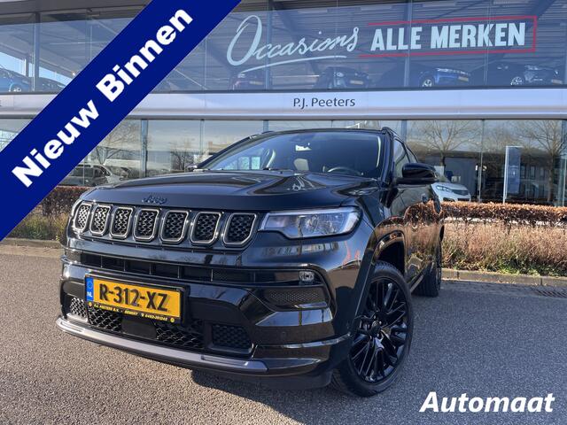 Jeep COMPASS 4xe 240 Plug-in Hybrid Electric S Achteruitrijcamera - Airco - Navigatiesysteem - Parkeersensoren voor en achter - Cruise control - Keyless entry and start - Dakrails - Connected services - Extra getint glas achter - Start/st
