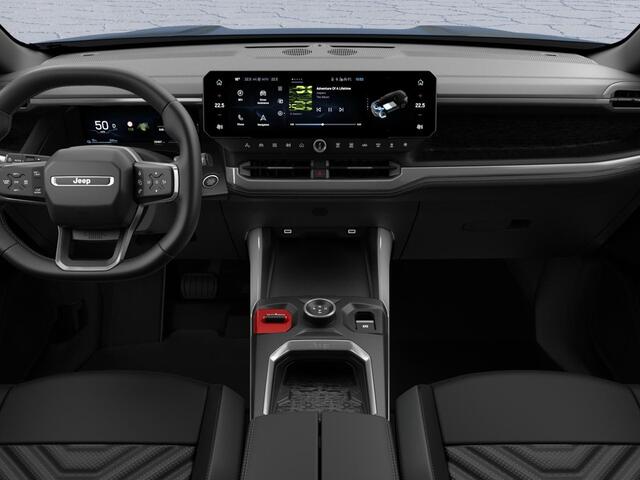 Jeep COMPASS First Edition 74 kWh | Adapt. Cruise | Camera | Carplay | 20" | Elektr. A-Klep | Navi | Winter Pack | Schuif/Kanteldak | Premium Pack | Conv. Pack | Warmtepomp