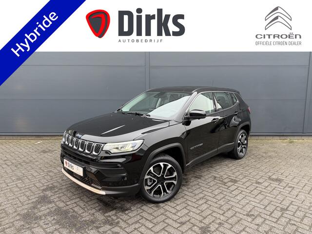 Jeep COMPASS 4xe 190 Plug-in Hybride Altitude (360gr Camera - Elektrische Klep - Adaptieve Cruise Controle - Parkeersensoren V+A - Automatische Airco - LED - Keyless Entry - Navigatie)