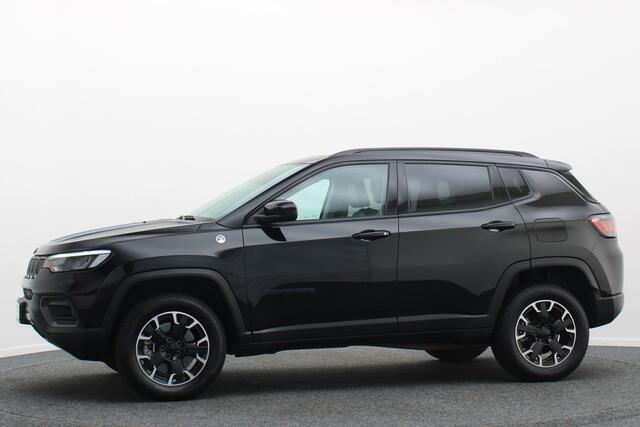 Jeep COMPASS 4xe 240 Plug-in Hybrid Electric Trailhawk Leder/Stof, Camera, ACC, Apple Carplay, Virtual Cockpit, PDC, 17''