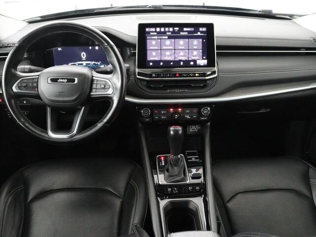 Jeep COMPASS 4xe 190 Plug-in Electric Limited | Panoramadak | Leder | Trekhaak | Stoelverwarming | 19'' | Carplay | Camera | Adaptive cruise | Navigatie | Full LED | PHEV