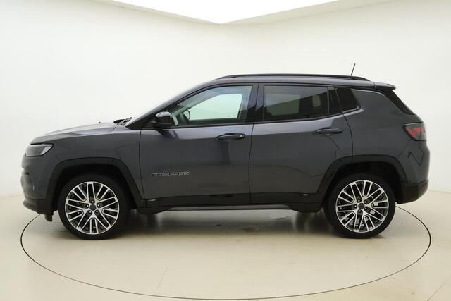 Jeep COMPASS 1.5T 130pk Automaat e-Hybrid S | Navigatie | Lederen bekleding | Adapt. Cruise control | Climate control | Stoel- & stuurverwarming | Lichtmetalen velgen | Dakrails