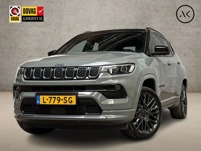 Jeep COMPASS 4xe 240 Plug-in Hybrid S Sport 240Pk Automaat (VIRTUAL COCKPIT, NARDO GREY, APPLE CARPLAY, STOELKOELING/VERWARMING, LEDER, 360 CAMERA, ADAPTIVE CRUISE, ALPINE AUDIO, GETINT GLAS, NIEUWSTAAT)