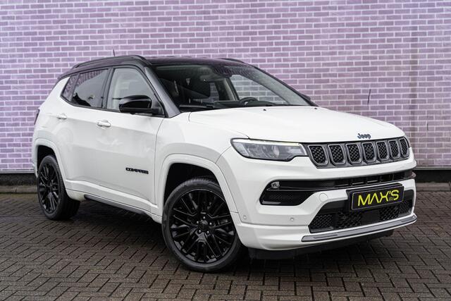 Jeep COMPASS 4xe 240 Plug-in Hybrid Electric S | PHEV | Adaptieve Cruise Control | Rondomzicht camera | Navigatie | Android Auto & Apple CarPlay | LED Koplampen | Stoel-/Stuurverwarming | Lederen Bekleding | Dodehoek Detectie |