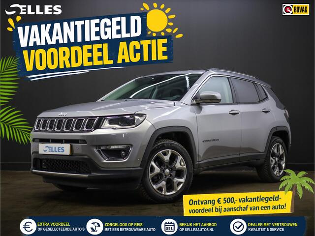 Jeep COMPASS 1.4 MultiAir Limited 4x4 | Trekhaak | Airco | Climate control | Stoelverwarming | Stuurwiel verwarmd | Cruise control | Dode hoek detectie | Lederen interieur | 4X4 |