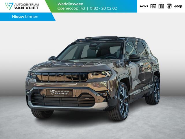 Jeep COMPASS First Edition 74 kWh | Direct leverbaar | Adapt. Cruise | Camera | Carplay | 20" | Elektr. A-Klep | Navi | Winter Pack | Schuif/Kanteldak | Premium Pack | Conv. Pack | Warmtepomp