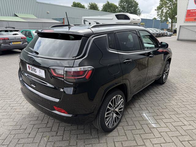 Jeep COMPASS 1.5T e-Hybrid Summit (Leder incl verwarming/koeling/geheugen - Elektrische Klep - Adaptieve Cruise Controle - LED - Keyless Entry - 360gr Camera - Navigatie - Apple Carplay)