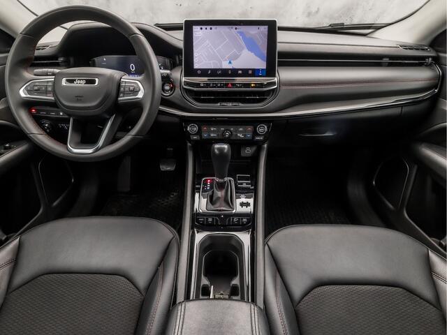 Jeep COMPASS 4xe 240 Plug-in Hybrid Electric Trailhawk 240Pk Automaat (PANORAMADAK, NARDO GREY, VIRTUAL COCKPIT, APPLE CARPLAY, CAMERA, LEDER, ADAPTIVE CRUISE, GETINT GLAS, NIEUWSTAAT)