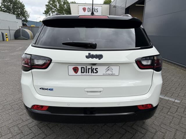 Jeep COMPASS 4xe 240 Plug-in Hybrid Electric Summit (Elektrisch Schuifdak - Leder incl verwarming/koeling/geheugen - Elektrische Klep - 360gr Camera - Adaptieve Cruise Controle - 19"- Keyless Entry - LED - 4x4)