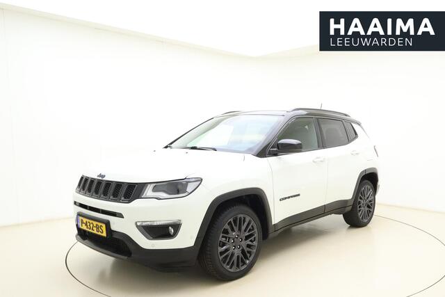Jeep COMPASS 4xe 240 Plug-in Hybrid Electric S | Navigatie | Lederen bekleding | Panoramisch schuifdak | Keyless | Stoelverwarming | Zwart dak
