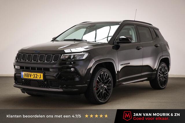 Jeep COMPASS 4xe 240 Plug-in Hybrid Electric S | WRAP ZWART | WINTER PACK | PANORAMADAK | STUURVERWARMING | DAB | APPLE | CAMERA