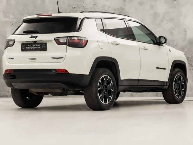 Jeep COMPASS 4xe 240 Plug-in Hybrid Electric Trailhawk 240Pk Automaat (PANORAMADAK, VIRTUAL COCKPIT, APPLE CARPLAY, GROOT NAVI, LEDER, CAMERA, SPORTSTOELEN, GETINT GLAS, ADAPTIVE CRUISE, NIEUWSTAAT)