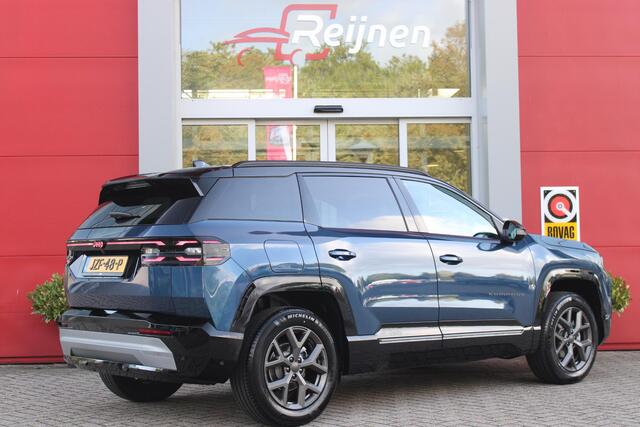 Jeep COMPASS 1.2 145PK e-Hybrid FIRST EDITION | PANORAMADAK: TWEEDELIG PANORAMISCH SCHUIF-/KANTELDAK | PREMIUM PACK: FOCAL PREMIUM AUDIO/STOELMASSAGE VÓÓR/STOELVENTILATIE VÓÓR/ELEKTRISCH VERSTELBARE VOORSTOELEN MET GEHEUGENFUNCTIE/GLANZEND ZWART GESPOTEN BUMPERS | CONVENIENCE PACK: 360° CAMERA /PARKEERSENSOREN VÓÓR, ACHTER & ZIJDELINGS/BLIND SPOT MONITORING/PEDAALVERWARMINGSPREVENTIE | PACIFIC BLUE | LED MATRIX KOPLAMPEN | 18" LICHTMETALEN VELGEN | VERLICHTE 7-SLEUFS GRILL | PRIVACY GLASS | STOEL/STUUR VERWARMING | VERWARMBARE VOORRUITRAND |SFEERVERLICHTING | ELEKTRISCH BEDIENBARE ACHTERKLEP | DRAADLOZE TELEFOONLADER | NAVIGATIE | DRAADLOZE APPLE CARPLAY/ANDROID AUTO | ADAPTIVE CRUISE CONTROL | KEYLESS ENTRY/START |