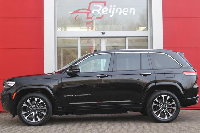 Jeep GRAND CHEROKEE 2.0 381PK OVERLAND 4xe | PANORAMISCH SCHUIF/KANTEL DAK | MCINTOSH PREMIUM AUDIO SYSTEM | HEAD UP DISPLAY | VOORSTOELEN ELEKTRISCH VERSTELBAAR | MULITIMEDIA SCHERM VOOR BIJRIJDER | ELEKTRISCH BEDIENBARE ACHTERKLEP | STOEL/STUUR VERWARMING | LEDEREN BEKLEDI