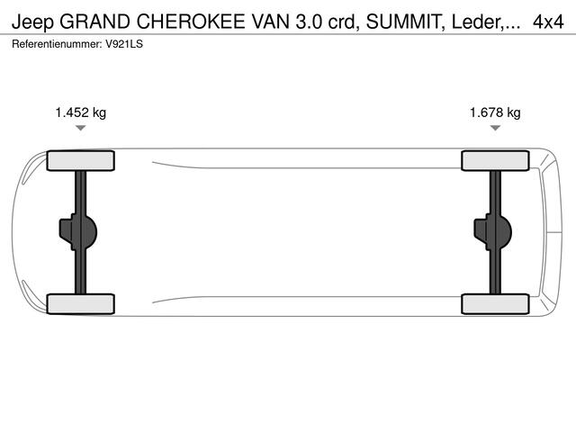 Jeep GRAND CHEROKEE VAN 3.0 crd, SUMMIT, Leder, NL auto, Panoramadak