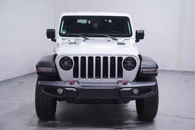 Jeep Gladiator 3.6 V6 285 pk Rubicon Grijs Kenteken 2-Zits Navi Leder Zwart, Adapt. Cruise, Targa Dak, Trekhaak, Uniek