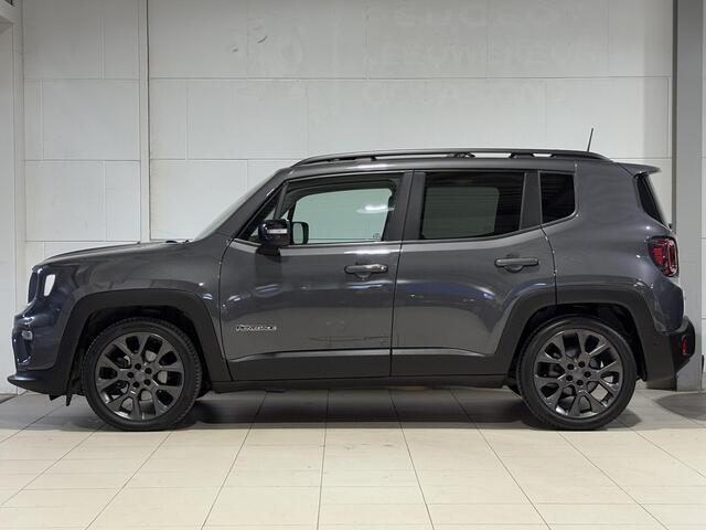 Jeep RENEGADE SUV 1.5T e-Hybrid S 130pk AUTOMAAT | SCHUIF/KANTELDAK | LEDER | NAVI | CAMERA | STOEL+STUURVERW. | KEYLESS ENTRY | ADAPTIVE CRUISE | FULL-LED KOPLAMPEN |