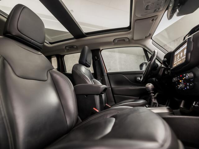 Jeep RENEGADE 1.0T Limited (PANORAMADAK, APPLE CARPLAY, GROOT NAVI, STUUR/STOELVERWARMING, GETINT GLAS, LEDEREN SPORTSTOELEN, ADAPTIVE CRUISE, KEYLESS, NIEUWE APK, NIEUWSTAAT)