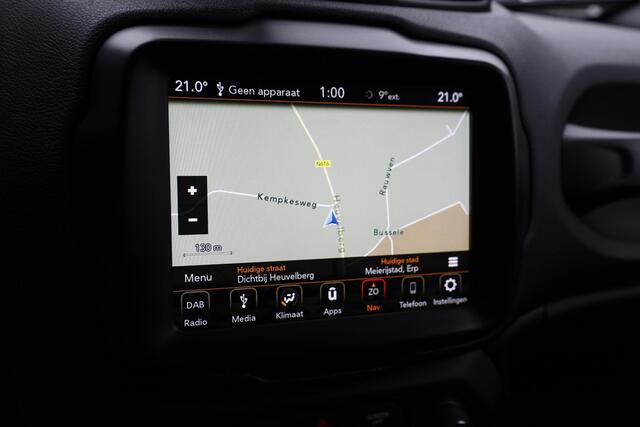 Jeep RENEGADE 1.4 MultiAir Longitude GRIJS KENTEKEN! CARPLAY DAB CLIMA NAVI VOICE PDC 17''LMV NAP (OMBOUW GEEL KENT. AANWEZIG)