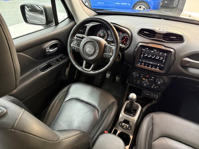 Jeep RENEGADE 1.0T Limited, 120Pk, 2018, 2de eigenaar, Volledig leder, Camera, Climate control, Cruise control, Parkeersensoren, 4 seizoenen banden, LED koplampen, Navigatie,