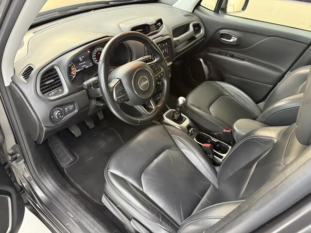 Jeep RENEGADE 1.0T Limited, 120Pk, 2018, 2de eigenaar, Volledig leder, Camera, Climate control, Cruise control, Parkeersensoren, 4 seizoenen banden, LED koplampen, Navigatie,