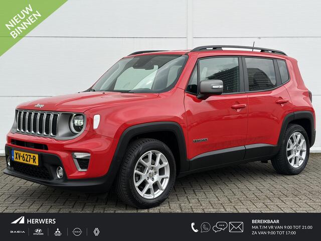 Jeep RENEGADE 1.0T Limited / Airco (automatisch) / Cruise control adaptief / Navigatiesysteem full map / Trekhaak ( 1250 kg ) /