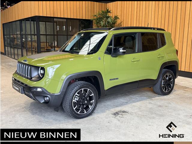 Jeep RENEGADE 4xe 240 PK Plug-in Hybrid Electric Trailhawk. Leer. Panoramadak. Trekhaak. 1 eigenaar 47000 km.