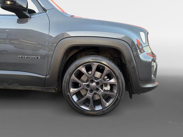 Jeep RENEGADE 1.5T e-Hybrid S 190PK AUTOMAAT | Black line| Lichtmetalen velgen| Parkeer sensoren V\A| Navigatie| Camera| Climate Control| 4WD drive| Leer| elec. stoel| Reservewiel|