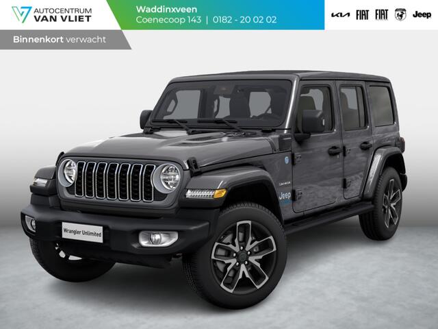 Jeep WRANGLER Unlimited 4xe 380 Sahara | MY25 | Sky One-Touch Power Soft Top | 20" met M+S banden | Geel kenteken !