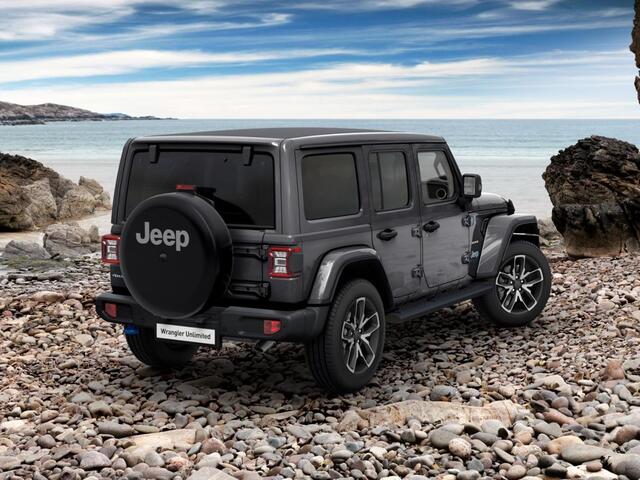Jeep WRANGLER Unlimited 4xe 380 Sahara | MY25 | Sky One-Touch Power Soft Top | 20" met M+S banden | Geel kenteken !